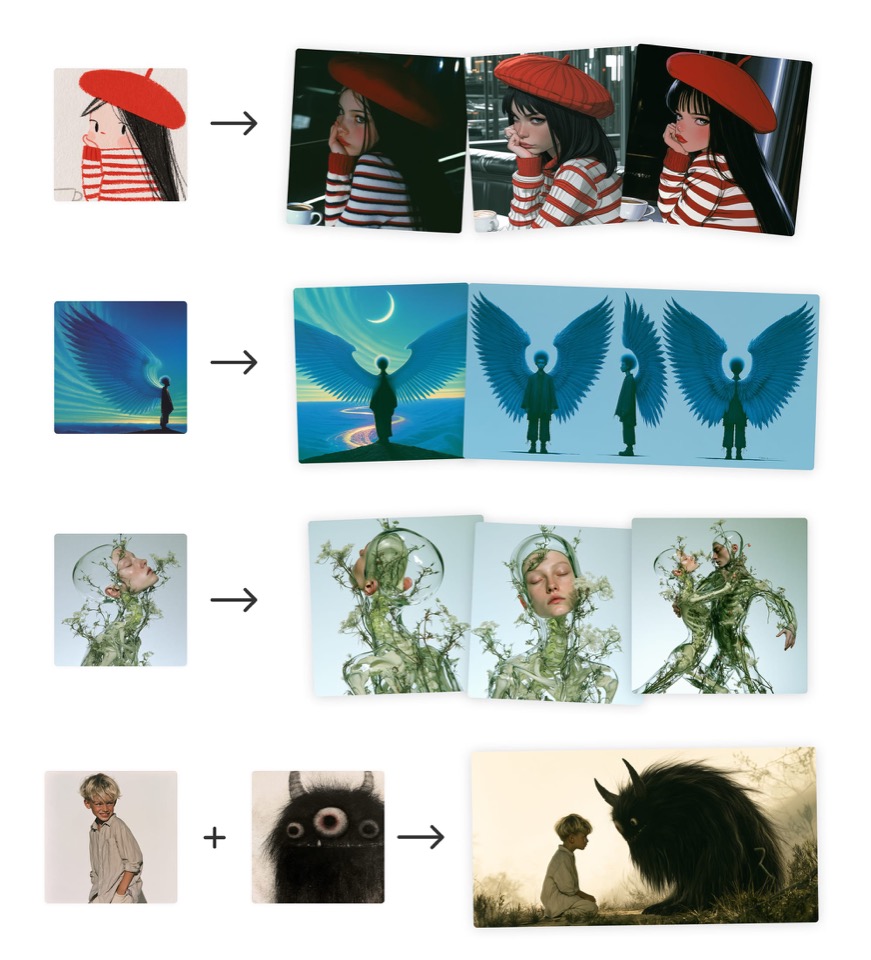 Edit model V8 — inpaint and refine on an existing Midjourney still